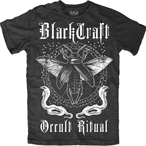 Blackcraft Occult Ritual unisex black tee shirt