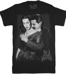 Kreepsville Bela Lugosi Loves Vampira Plan Bite t-shirt