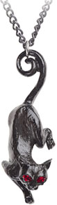 Alchemy of England English pewter Cat Sith pendant necklace