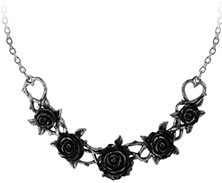 Alchemy of England English pewter Rose Briar choker necklace