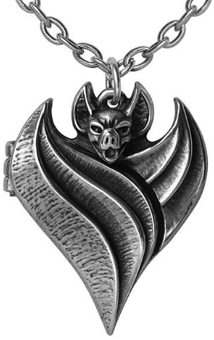 Alchemy of England English pewter Darken Heart bat necklace