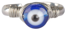 Evil Eye adjustable ring