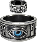 Alchemy English pewter Ouija Eyee ring