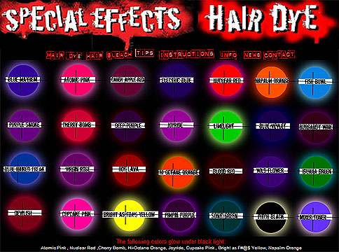 special effects hair dye