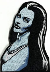 Rock Rebel officially licensed Lily Munster embroidered iron on patch