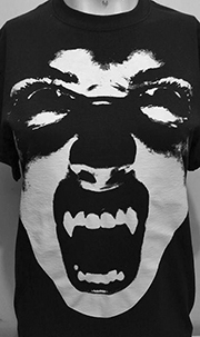 Vampire Lord of the Left brand mens' black/white t-shirt