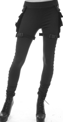Chemical Black Xanthe leggings/pants with tactical pockets