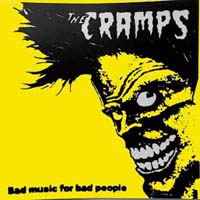 The Cramps Bad Music yellow Face sticker
