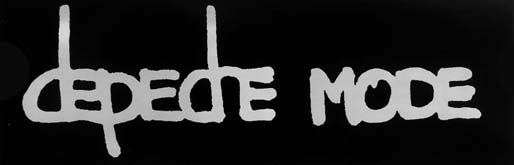 Depeche Mode Name Rectangle sticker