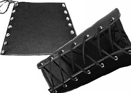 Ape Leather plain laced up gauntlet/bracer