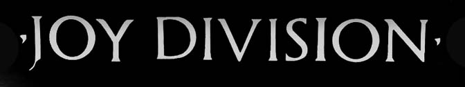 Joy Division name horizontal sticker