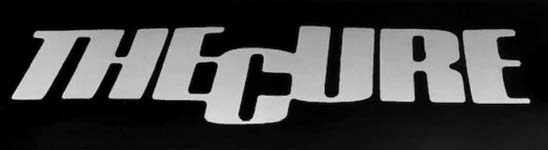 The Cure Horizontal Block Letters sticker