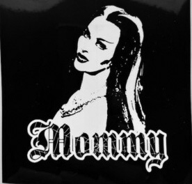 Lily Munster Mommy sticker.