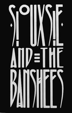 Siouxsie and the Banshees letters tall sticker