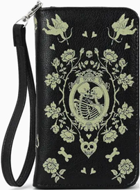 Comeco black glow The Lovers tarot vinyl zip wallet