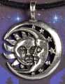 Pewter celestial repose necklace