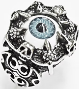 Viva stainless steel eyeball ring