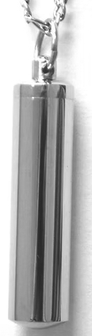 Openable screw top stainless steel cannister pendant