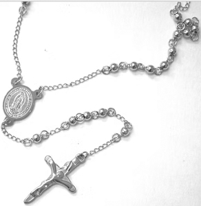 Stainless steel 4mm bead rosary