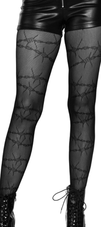 Leg Ave barb wire fishnet tights