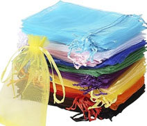 4 x 6 inch organza drawstring gift bag