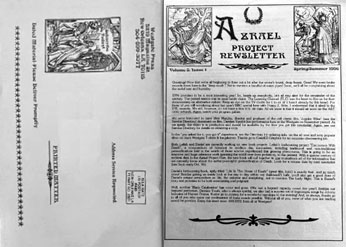 Azrael Project Westgate newletters 1990s Occult/death