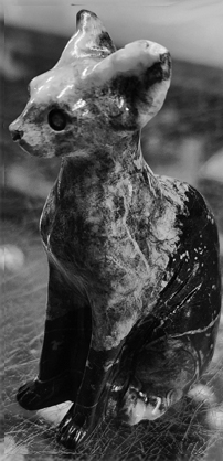 Larvikite Egyptian cat 3 inch