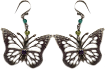 Silver Butterfly earrings