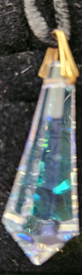 Clear quartz vogel necklace