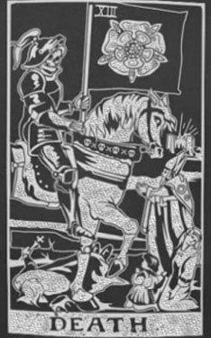 Death tarot black unisex t-shirt