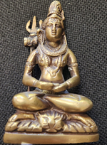 Brass 5 inch Durga goddess on tiger