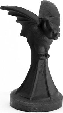 Obsidian gargoyle figurine 4 inch