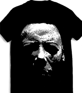 Halloween MIchael Meyers mens' unisex black t-shirt