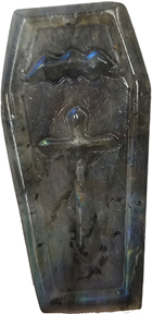 Labradorite coffin 2 inch