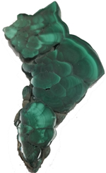 Malachite slice 2 1/2 inches