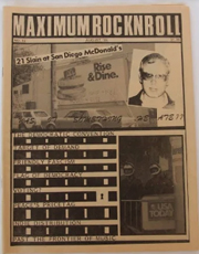 Maximum Rock N Roll punk newsprint 1980s vintage magazine