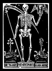 Nemini Parco Gloria Mundi Skeleton sticker