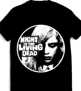 Night of the Living Dead mens' unisex black t-shirt