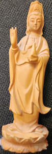Wood Quan Yin statue
