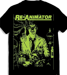 Reanimator mens' unisex black t-shirt