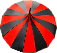 Witchwood pagoda shape red/black umbrella/parasol