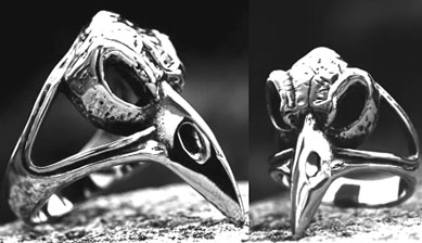 Mio Queena Viking raven ring