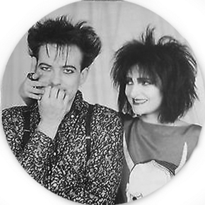 Siouxsie and Robert Smith 1 inch button