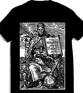 The Mirror that Flatters Not mens' unisex black t-shirt