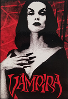 Vampira black red sticker