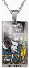 Death Waite tarot pendant necklace