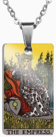 The Empress Rider Waite tarot pendant necklace