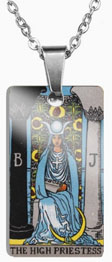 The High Priestess Waite tarot pendant necklace