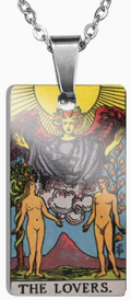 The Lovers Waite tarot pendant necklace