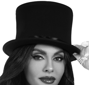 Leg Ave. black deluxe collapsible top hat